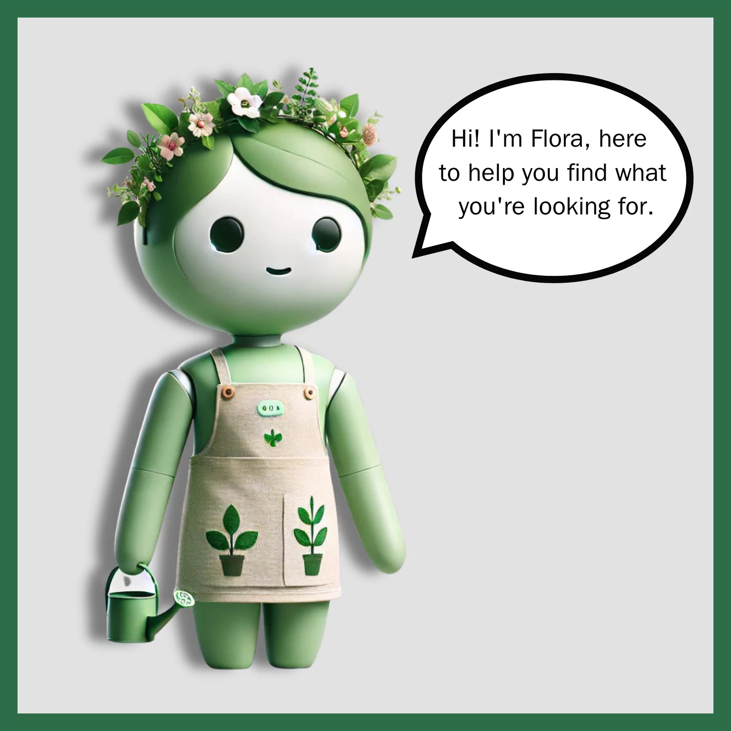 Flora Character at All About Planties | AI Bot Plant 