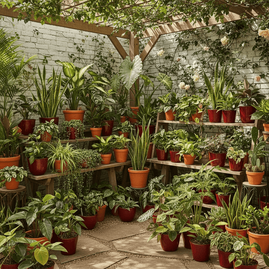 Abundantly packed outdoor nursery collection