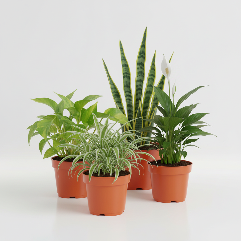 Air Purifying Plant Bundle - 4 plants hero - square format