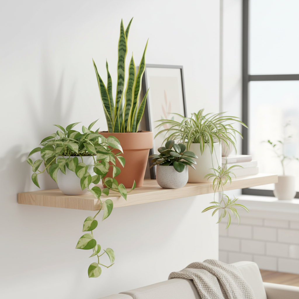 Easy Care Plant Bundle lifestyle - indoor garden display