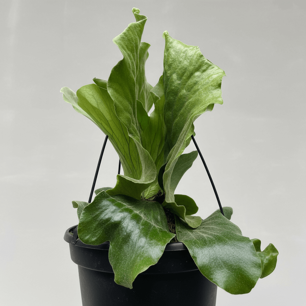 Elgant Elephant Ear Staghorn Fern Close-up | Easy Care Indoor Plant | All About Planties™