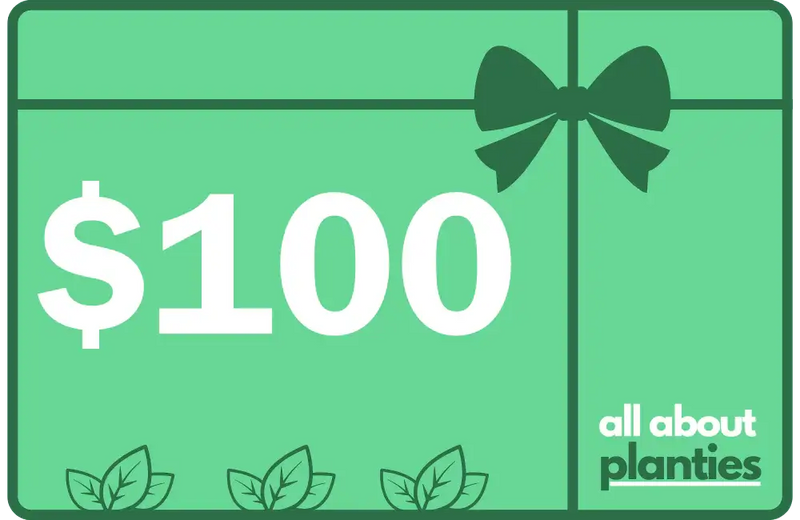 GIFT CARD $100 ALL ABOUT PLANTIES