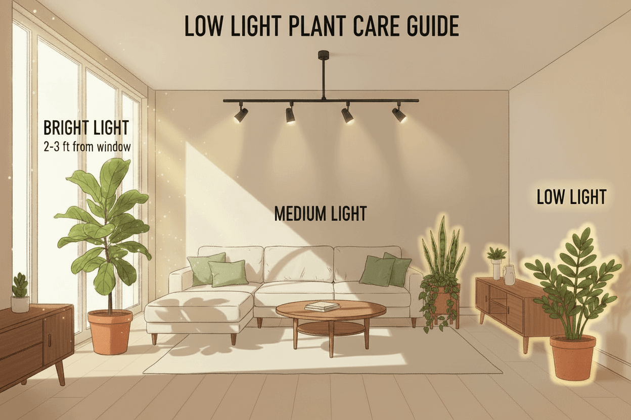 Low Light Plant Care Guide at All About Planties