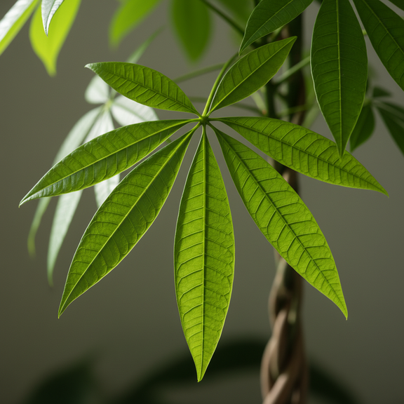 Money Tree - Close-up leaves | Popular Indoor Plant for Delivery