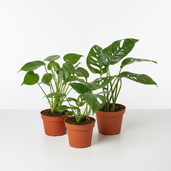 Monstera Bundle hero - 3 varieties - square format