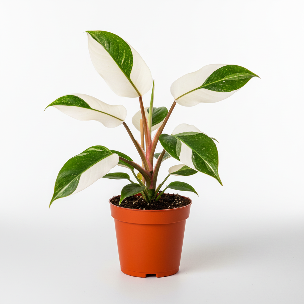 philodendron fragrans Philodendron White Measure - Rare Variegated Plant