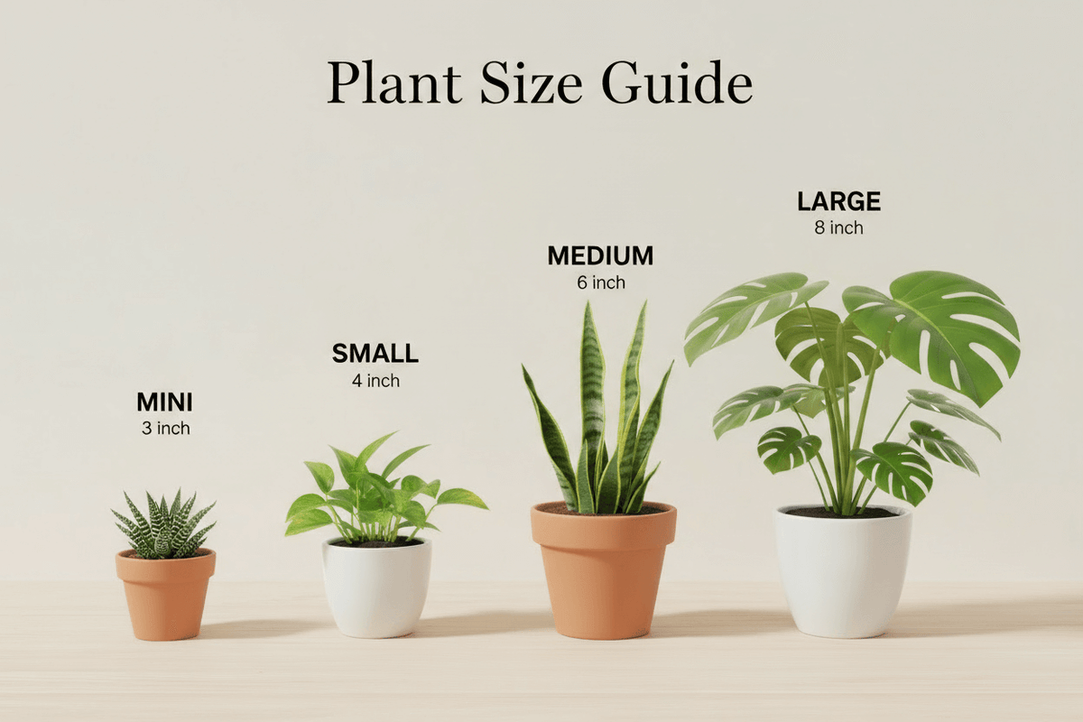 Plant Pot Size Guide - All About Planties