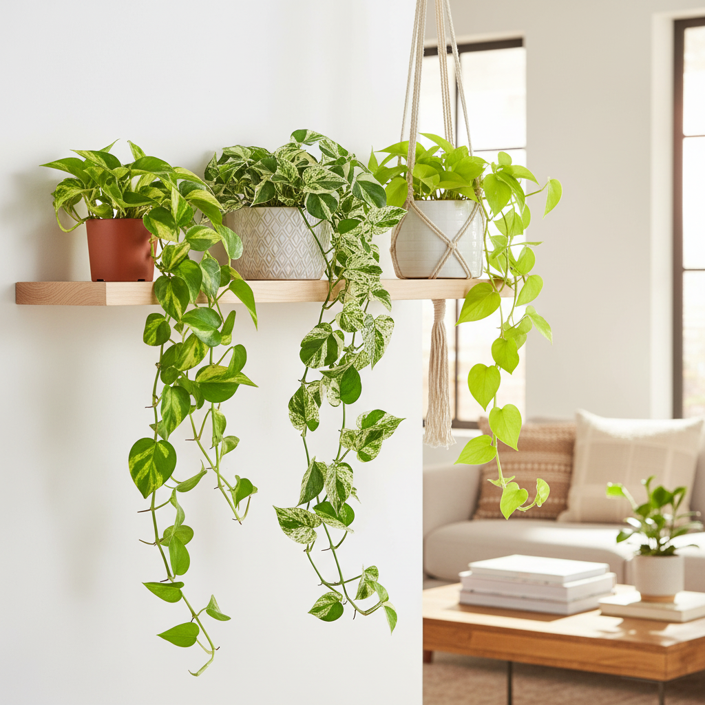 Pothos 3-Pack lifestyle - cascading display