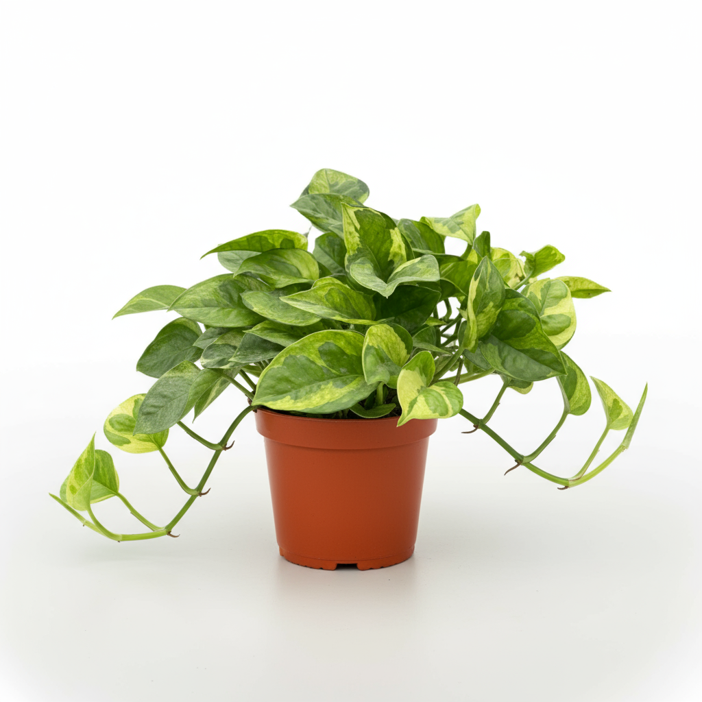 Pothos Lemon Meringue with nice green leaves in a 4-inch pot available at All About Planties™.