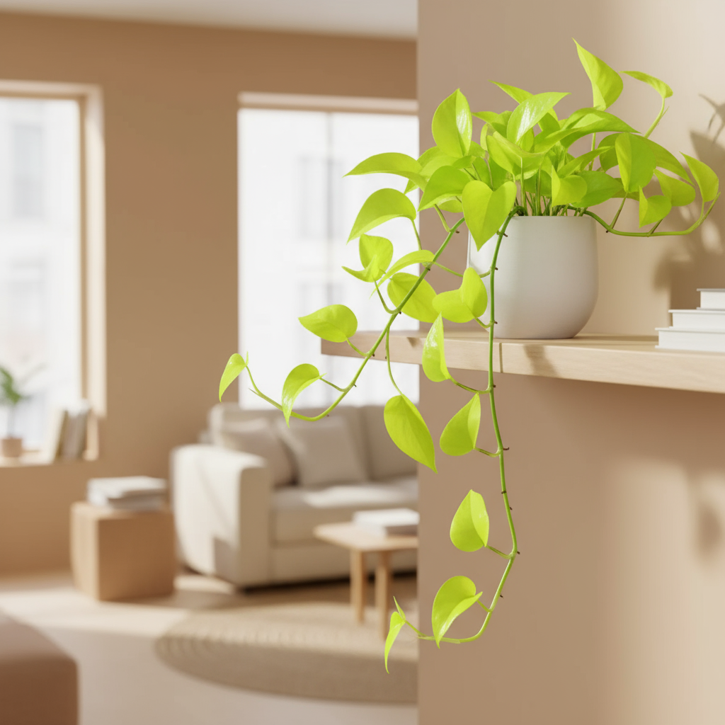 pothos neon light Pothos 'Neon' Live Plant, 4" Pot