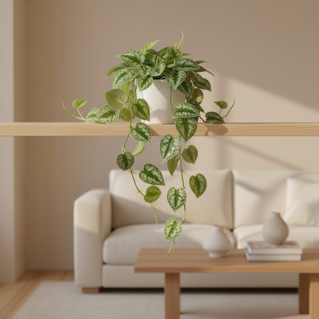 Silver Satin Pothos trailing  Live plant | All About Planties