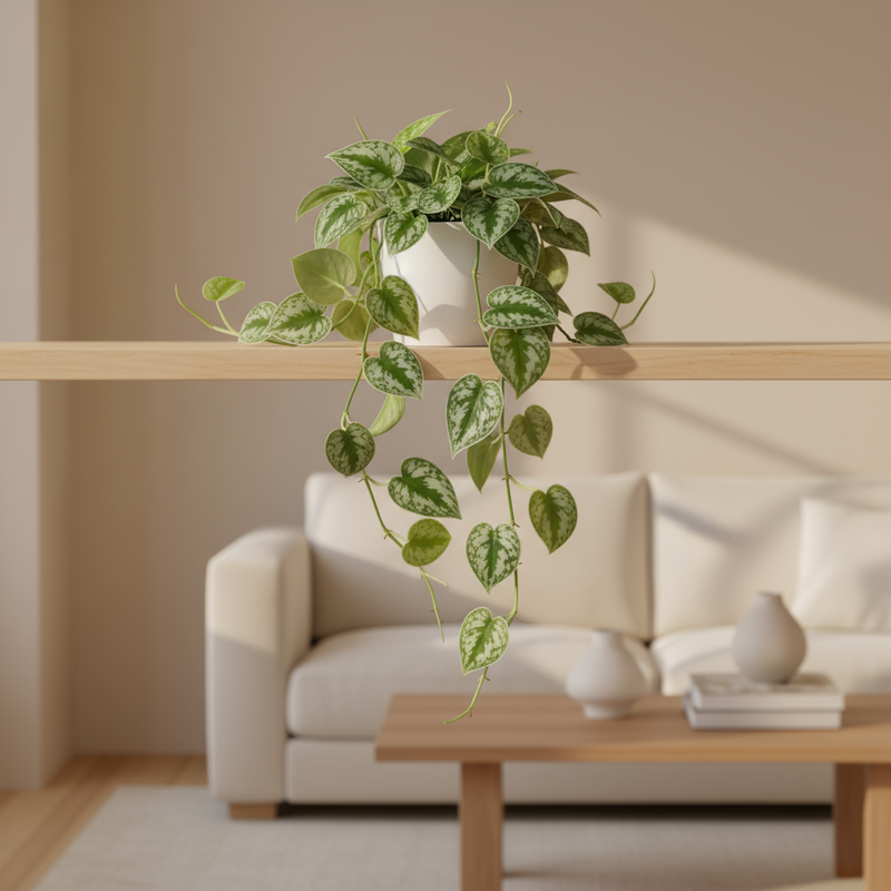 Silver Satin Pothos trailing  Live plant | All About Planties